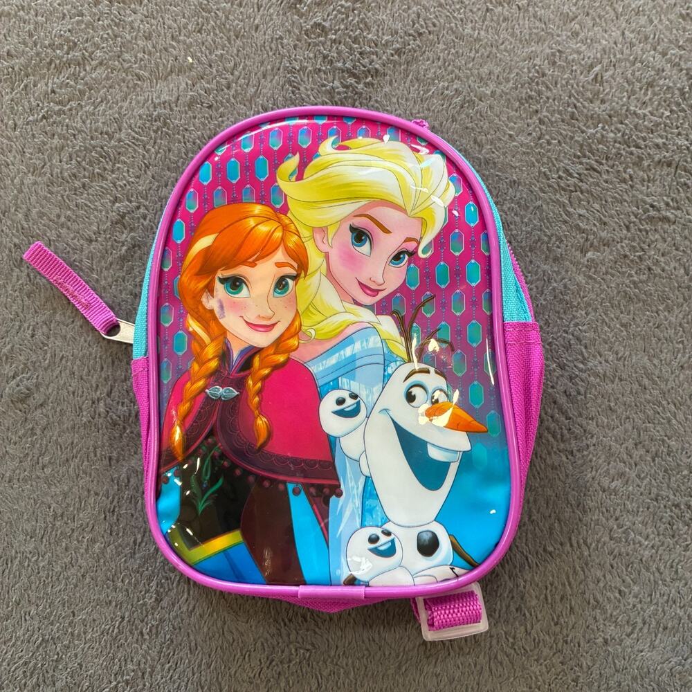 Disney Frozen Anna Elsa Olaf Preschool Adjustable Shoulder Straps Mini Backpack